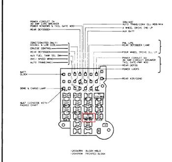 1986 dodge truck wiring diagram
